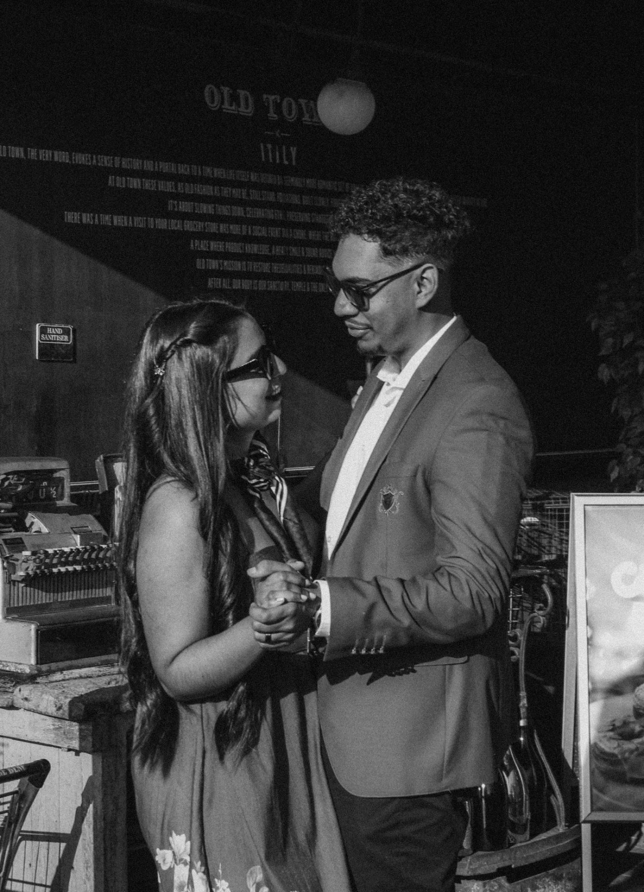 A slow dance in monochrome